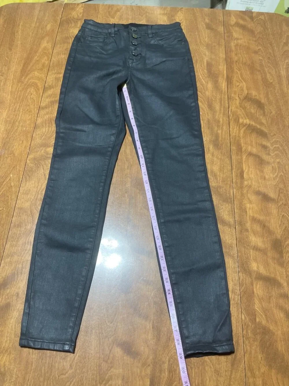 BlankNYC SPARTACUS THE GREAT JONES High Rise Skinny Black Button Fly Jeans 27 - Picture 6 of 12